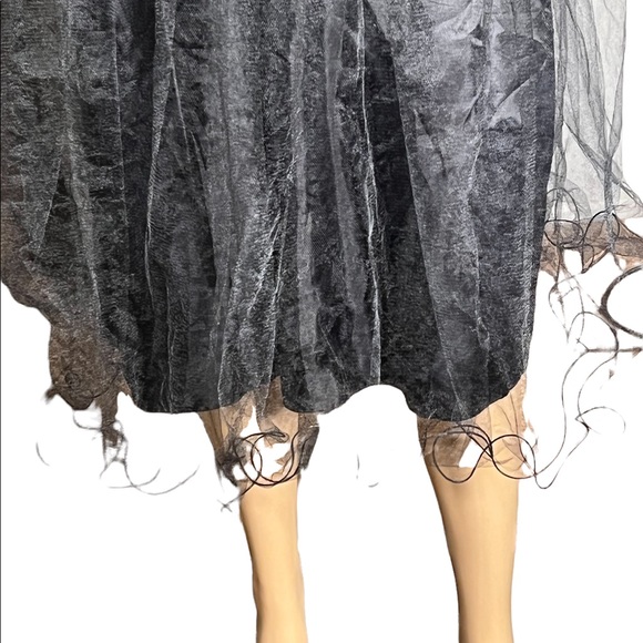 Sequin & Curly Tulle Babydoll Cocktail Dress - Picture 2 of 6